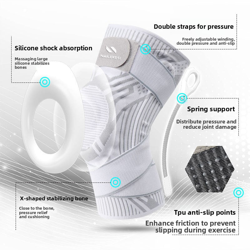 Professional Compression Knee Pads for Sports Support