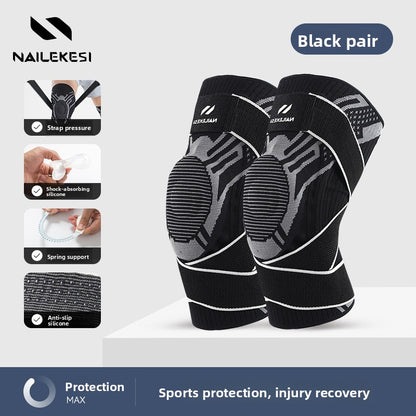 Professional Compression Knee Pads for Sports Support
