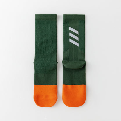 Professional Compression Reflective Cycling Sports Socks