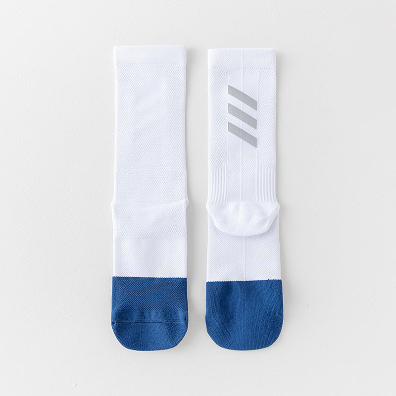 Professional Compression Reflective Cycling Sports Socks