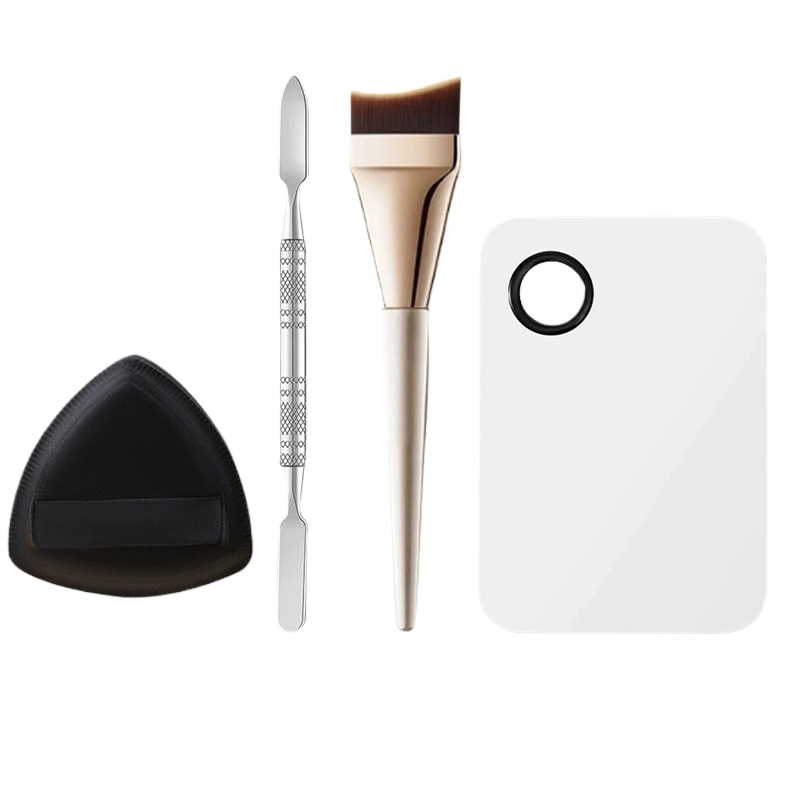 Professional Fishtail Makeup Brush Set with Palette
