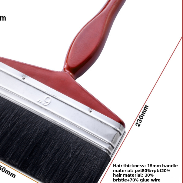 Professional Flat Paint Brush with Plastic Handle