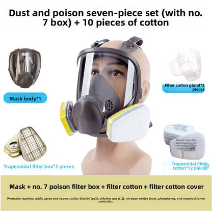 Professional Gas Mask with Multiple Filter Options