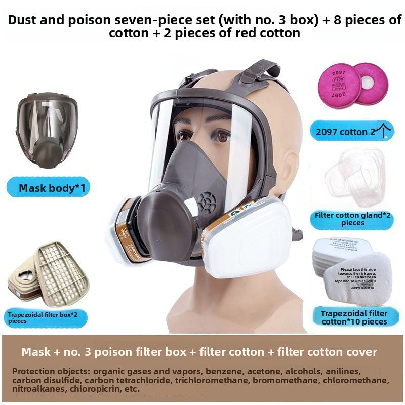 Professional Gas Mask with Multiple Filter Options