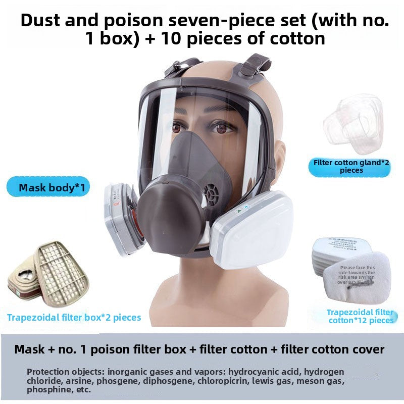Professional Gas Mask with Multiple Filter Options