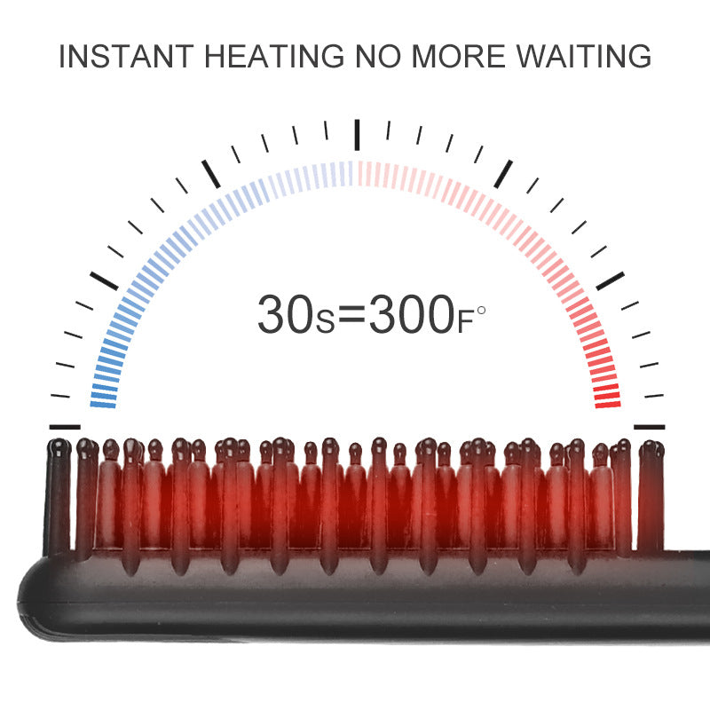 Professional Hair Straightener Comb with Ceramic Heating