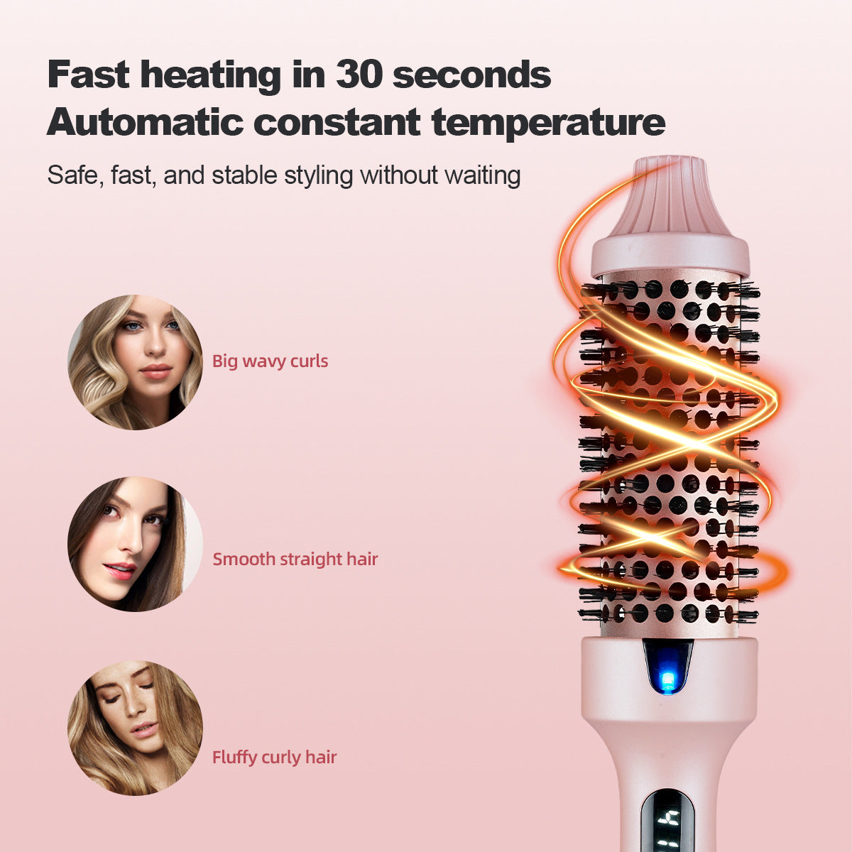 Professional Hair Styling Comb Iron