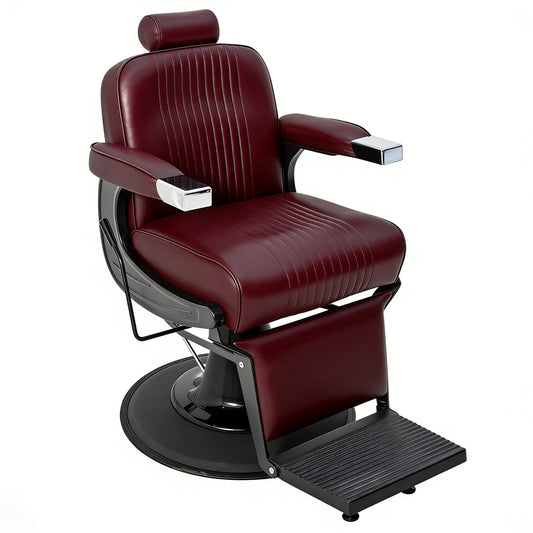 Professional Hydraulic Barber Chair with Adjustable Headrest