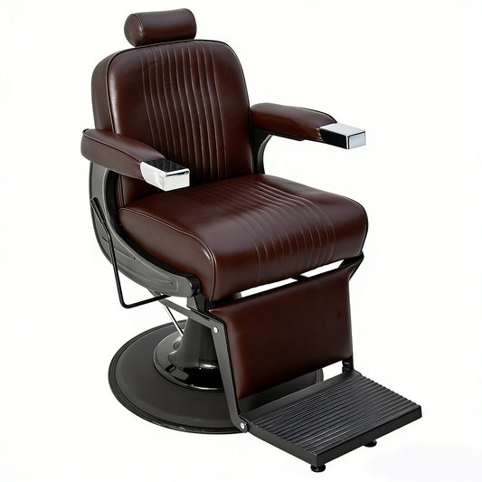 Professional Hydraulic Barber Chair with Adjustable Headrest