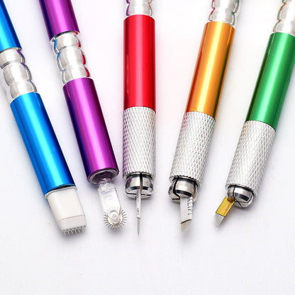 Professional Metal Eyebrow Tattoo Pen with Cross Clamp