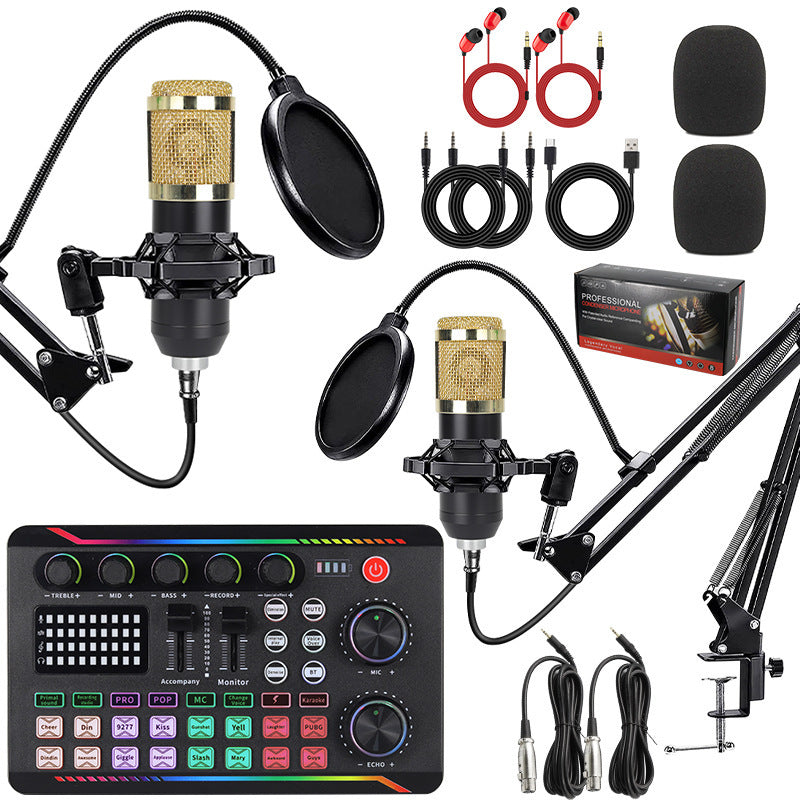 Professional Microphone and Sound Card Combo for Recording
