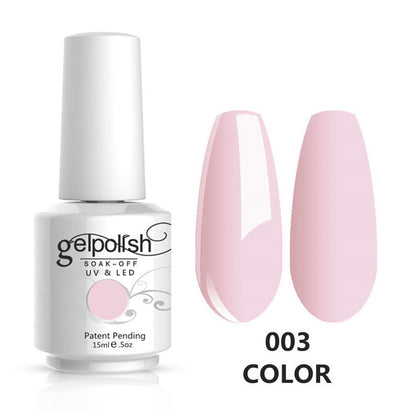 Professional Nail Art Gel Polish Set with Base & Top Coat