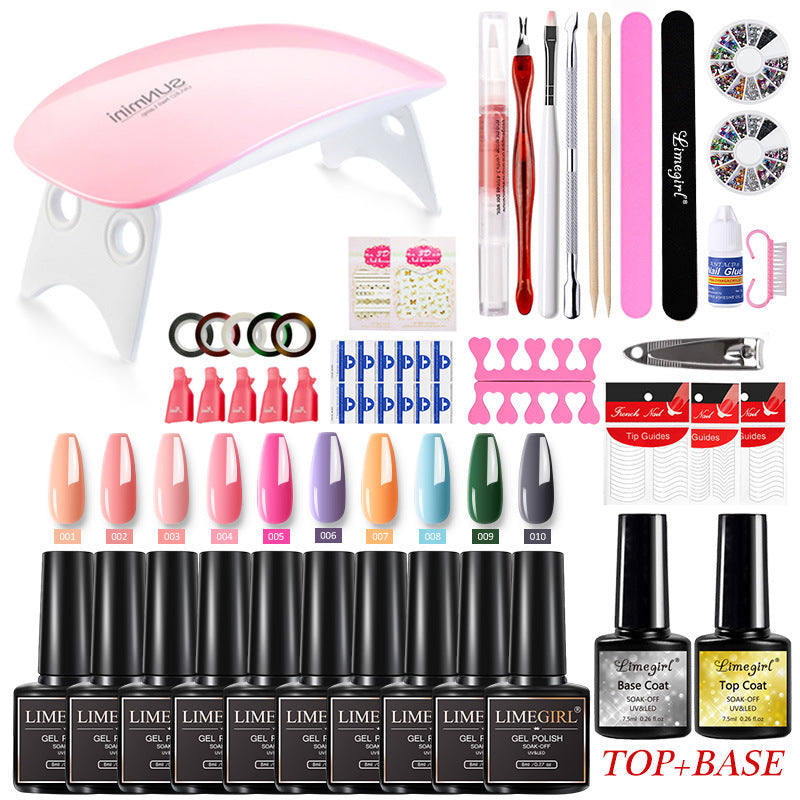 Professional Nail Art Kit with 80 Colors