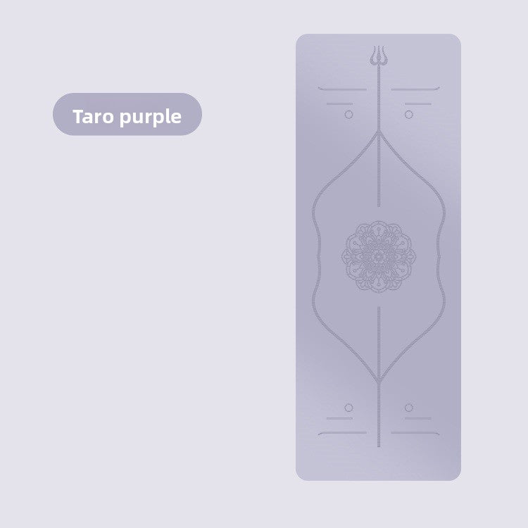 Professional Non-Slip Rubber Yoga Mat with Laser Lines