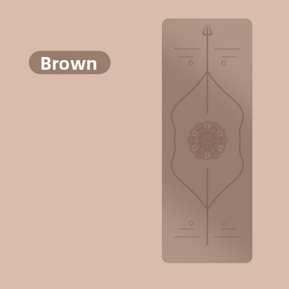 Professional Non-Slip Rubber Yoga Mat with Laser Lines