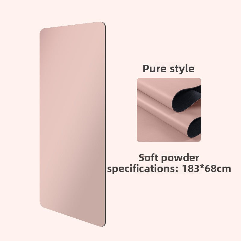 Professional Non-Slip Rubber Yoga Mat with Laser Lines