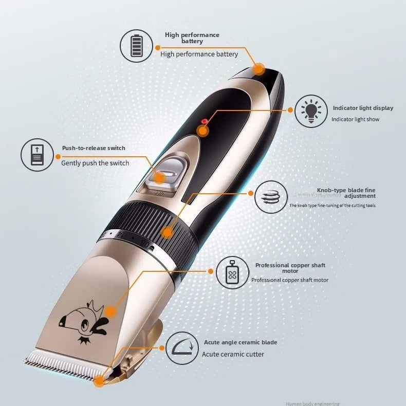 Professional Pet Grooming Clipper Kit