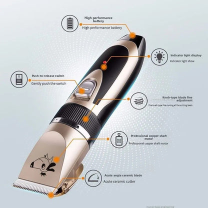 Professional Pet Grooming Clipper Kit