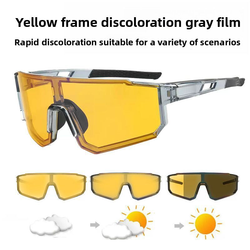 Professional Photochromic Cycling Glasses Day Night Use