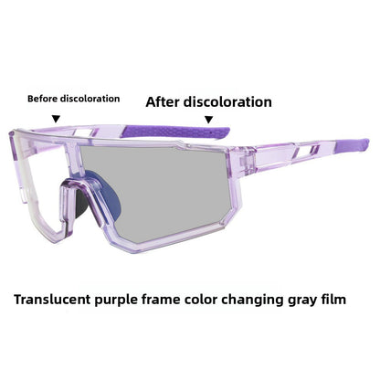 Professional Photochromic Cycling Glasses Day Night Use