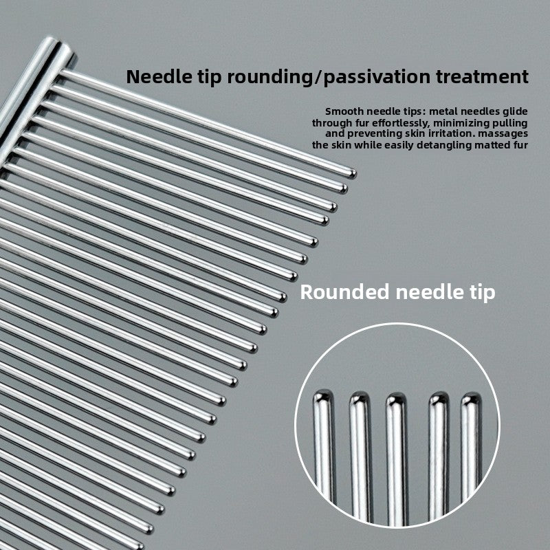 Professional Stainless Steel Pet Detangling Comb