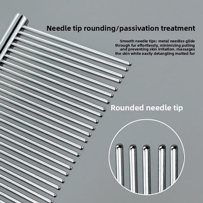 Professional Stainless Steel Pet Detangling Comb