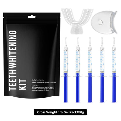 Professional Teeth Whitening Kit with LED Light and Gel