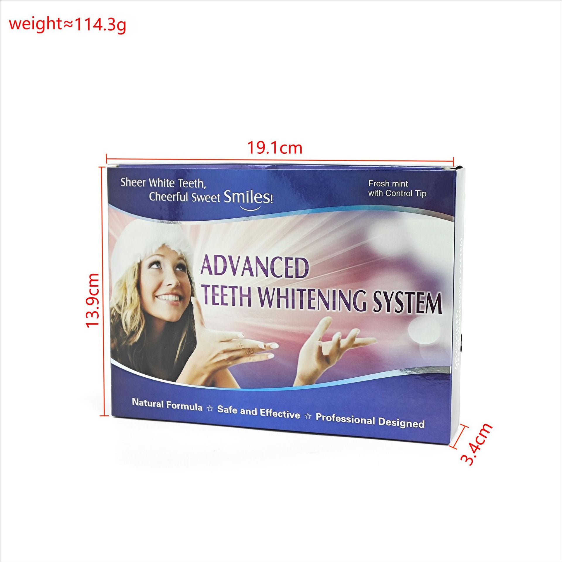 Professional Teeth Whitening Kit with LED Light and Gel