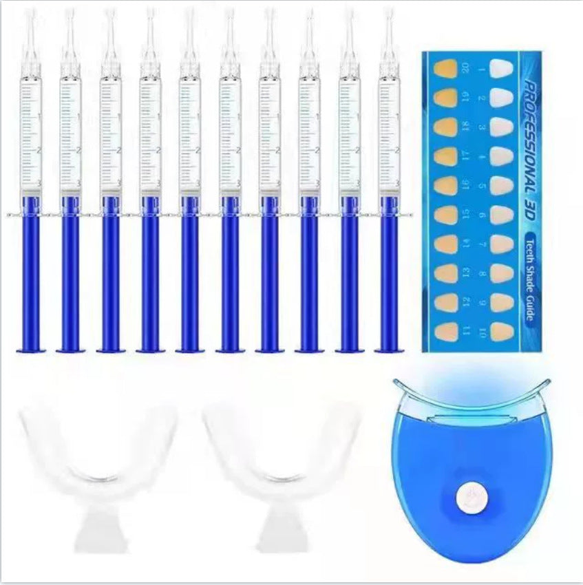 Professional Teeth Whitening Kit with LED Light and Gel