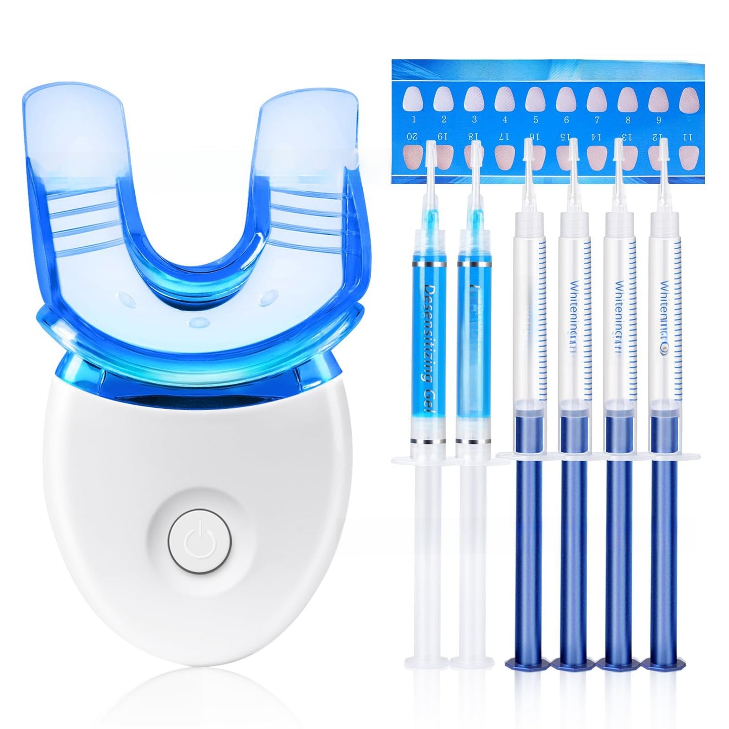 Professional Teeth Whitening Kit with LED Light