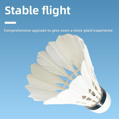 Professional Training Badminton Shuttlecocks Goose Feather 12 Pack