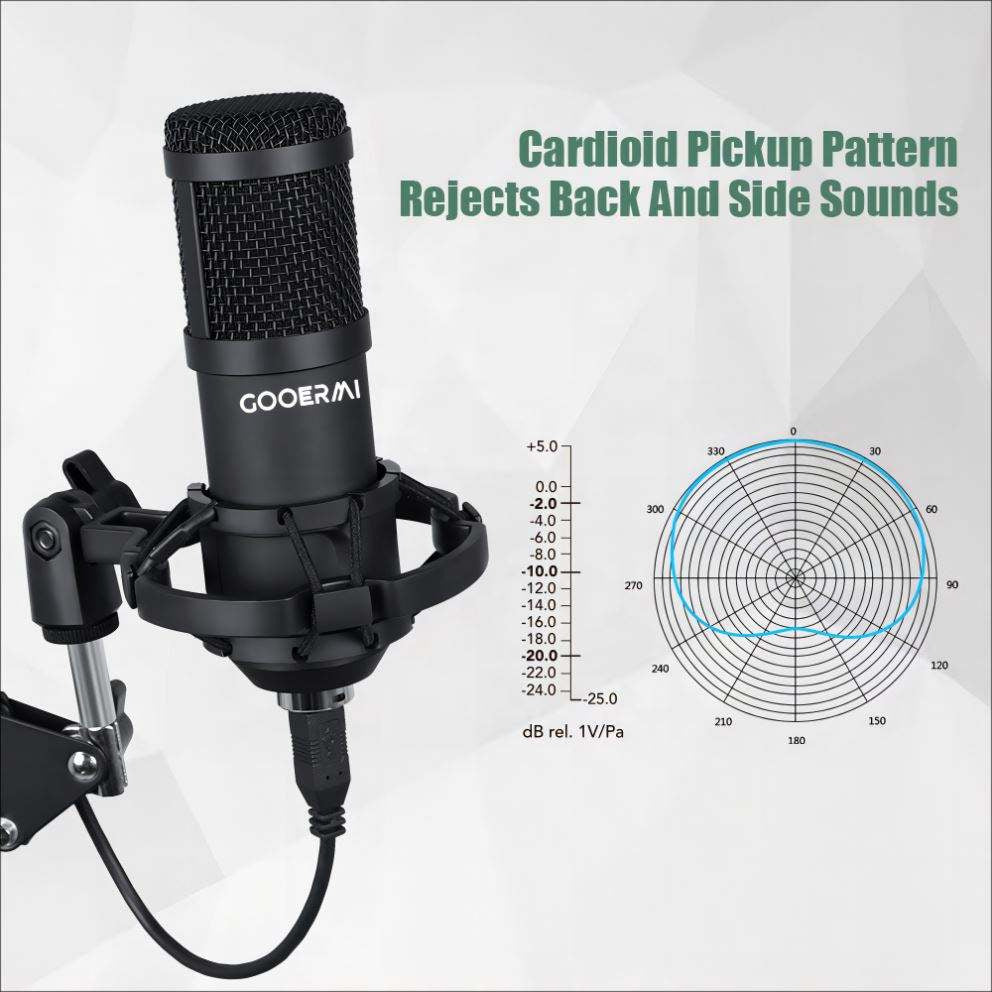 Professional USB Condenser Microphone Studio Recording