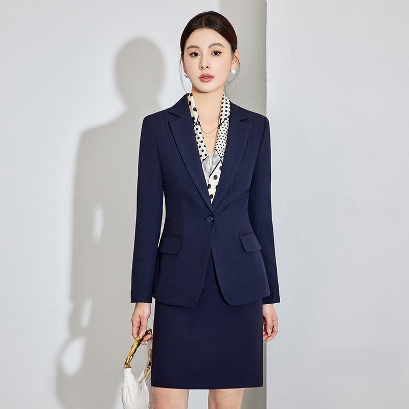 Professional Women's Suit Set with Skirt or Pants