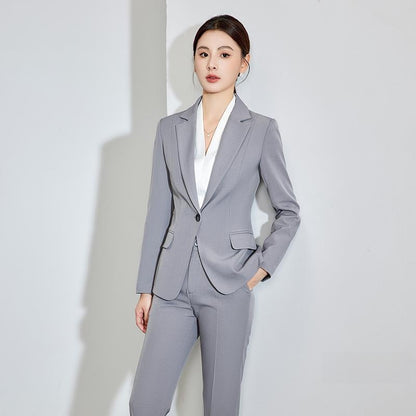 Professional Women's Suit Set with Skirt or Pants