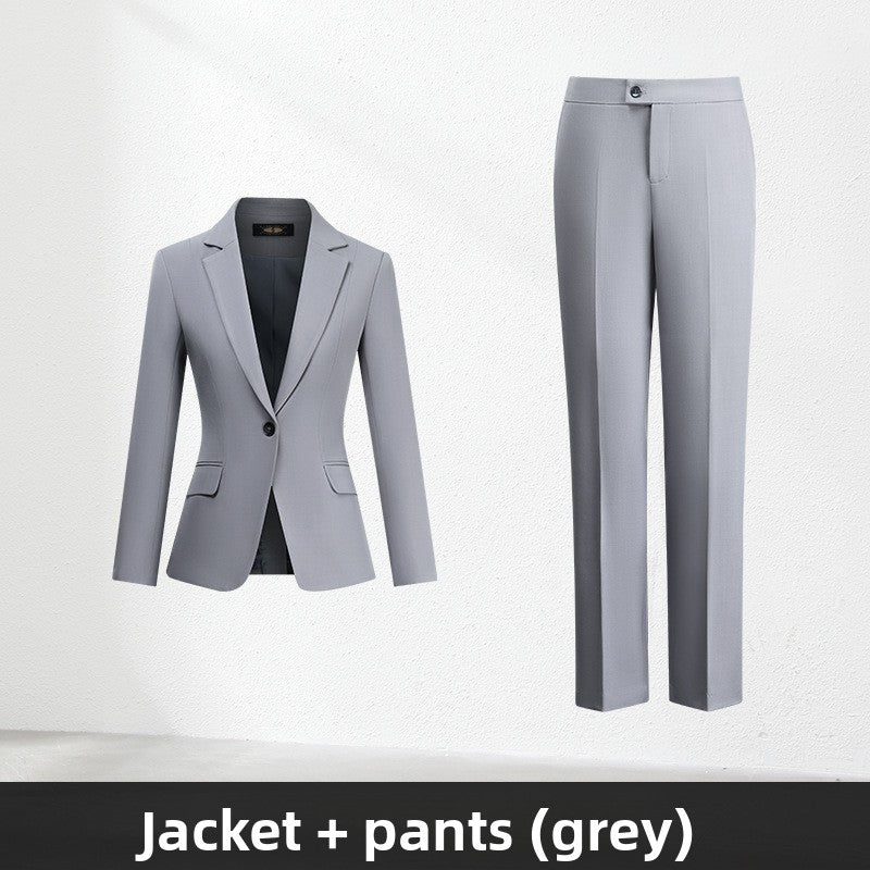 Professional Women's Suit Set with Skirt or Pants