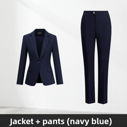 Professional Women's Suit Set with Skirt or Pants