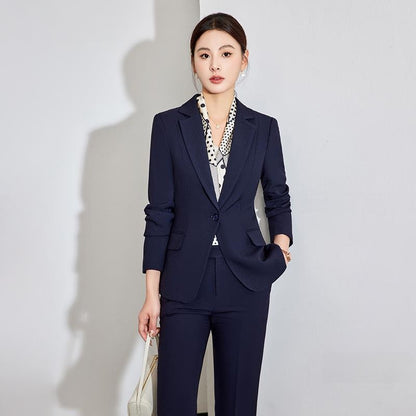 Professional Women's Suit Set with Skirt or Pants