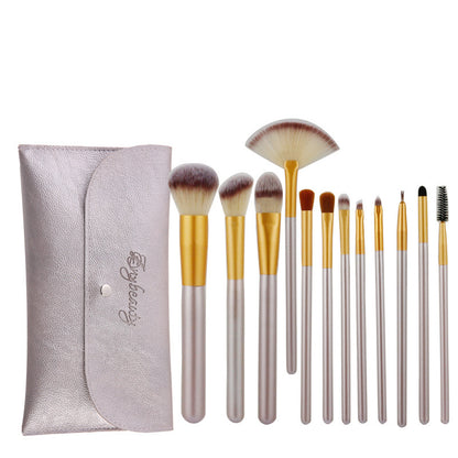 Professional Wooden Handle Makeup Brush Set (12/18/24 Pieces)