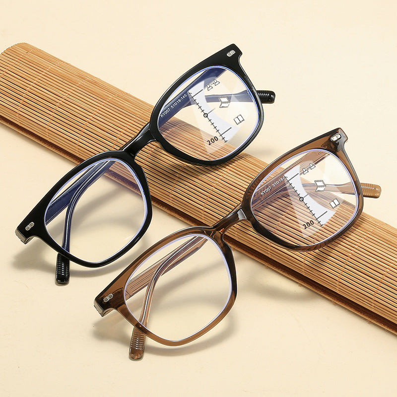 Progressive Anti-Blue Light Presbyopic Glasses