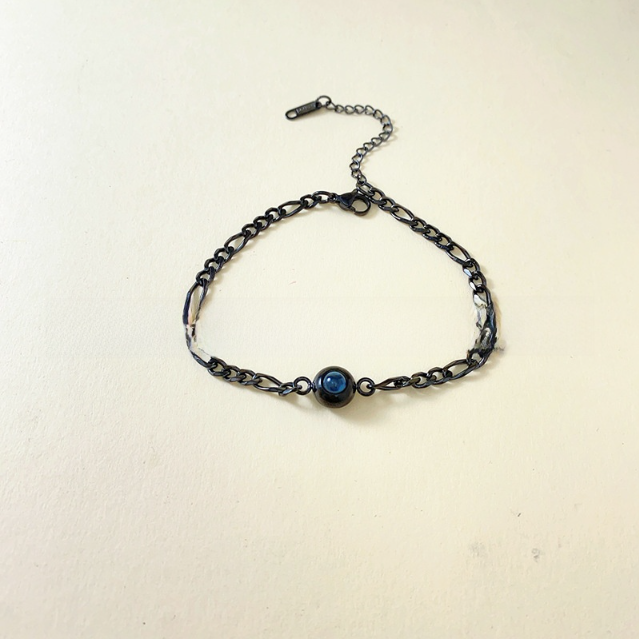 Projection new titanium steel couple bracelet