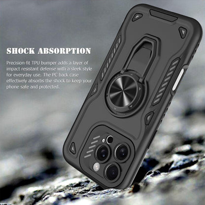 Protective Cover Anti-Fall Metal Ring Holder Two-In-One