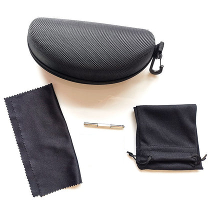 Protective Plastic Glasses Case with Blue Light Test Kit