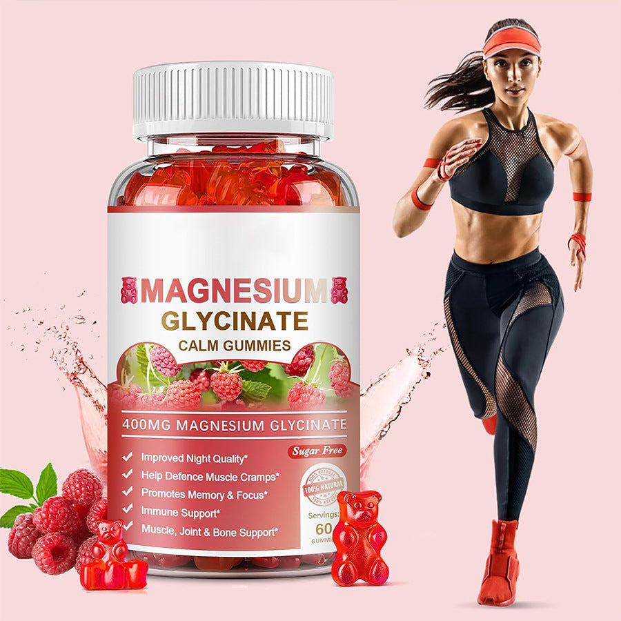 Protein Bear Gummy with Magnesium Glycinate 60 Capsules