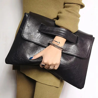 PU Crossbody Single Strap Clutch Bag