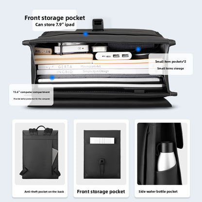 PU leather backpack