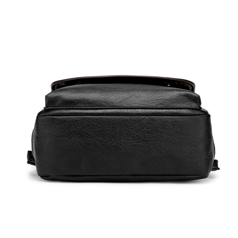 PU leather backpack