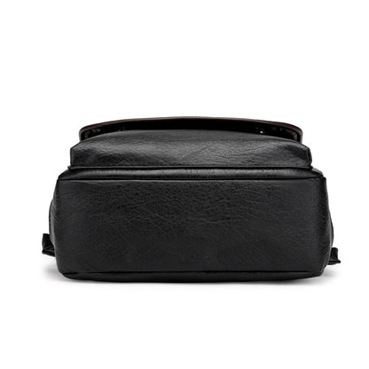 PU leather backpack