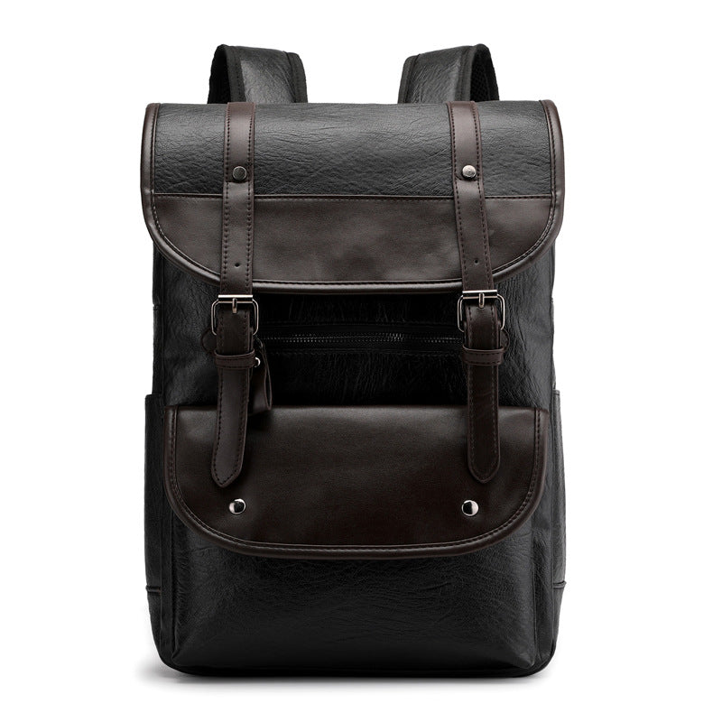 PU leather backpack
