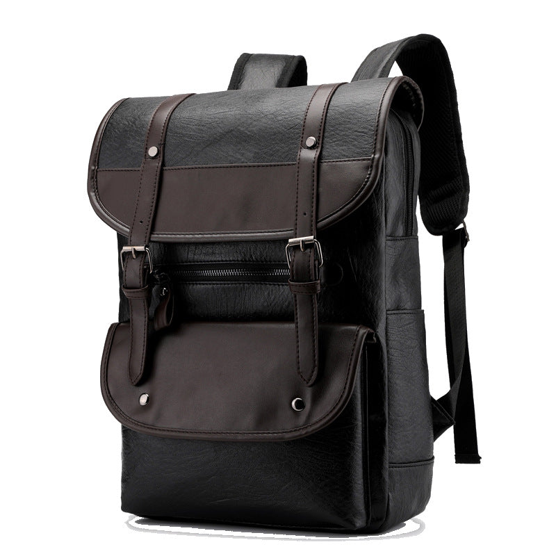 PU leather backpack