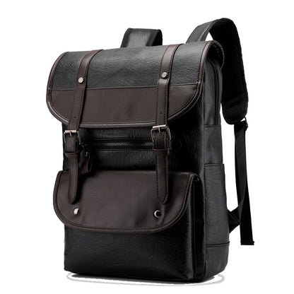 PU leather backpack